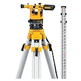 DEWALT Transit Level with Tripod, Rod, and Carrying