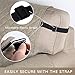 H.VERSAILTEX Reversible Quilted Recliner Covers Recliner Chair Cover Water Resistant Furniture Protector Washable Couch Cover with Elastic Straps for Kids, Pets (Oversized Recliner, Khaki/Beige)