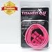 TitanFit4U Lock 'N' Clip Laces - Premium Elastic No Tie Shoelace - Latest Trainer Laces for Sport and Active Running - Cool Style Colored Shoe Laces for Kids and Adults (Neon Pink)