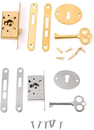 Joykk Vintage Drawer Lock With Key Antique Small Box Cabinet Door