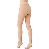 YAGAXI Fleece Lined Opaque Tights for Women - 2 Pairs 200D Warm Winter Pantyhose with Control Top
