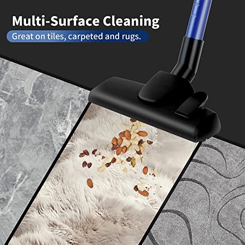 Corded Vacuum Cleaner, 17KPa Powerful Suction with 600W Motor, 4 in 1 Lightweight Handheld Stick Vacuum for Pet Hair Hard Floor and Carpet