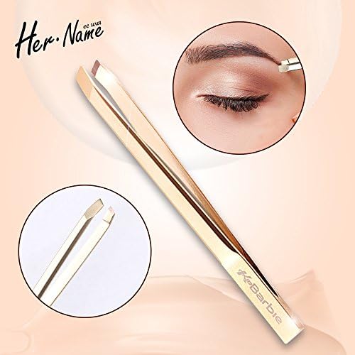Hername grab it Professional Eyebrow Stainless Steel Tweezers Scissors with Travel Case - Best Precision Eyebrow Tweezers For Your Daily Beauty Routine! Unwanted Hair