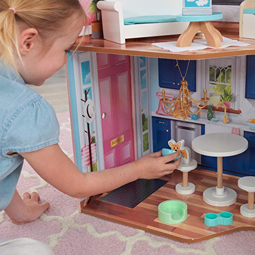 KidKraft Matilda Wooden Dollhouse with EZ Kraft Assembly, Balcony