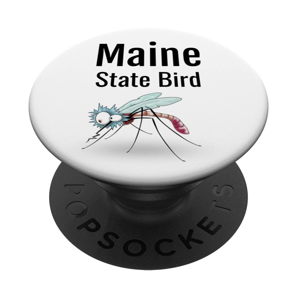 Maine State Bird Funny Mosquito PopSockets Swappable PopGrip