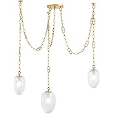 Corbett Lighting 464-48-VB Daith - 3 Light Chandelier 35.5 inches Tall and 48 inches Wide - Vintage Brass Finish