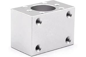 Plummer Block Bearing 1pc DSG12H 22mm/24mm Mounting Bracket CNC Parts 1204 Ballscrew Aluminum Nut Housing Holder Fits for SFU