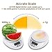 Digital Food Scale, LATOW Food Kitchen Scale Digital Cooking Weight Scale Food Scale Bowl with Ounce Grams High Accuracy Tare Auto Off Multifunctional Function(Battery Included)