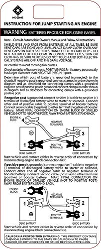 NoOne Booster Cable, 6 Gauge 12-Feet Emergency Booster Jumper Cables with Led Light, Battery Jumper Cables For Cars Trucks Suvs with Safety Gloves and Storage Bag - Thumbnail 6