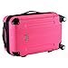 Goplus Expandable Carry On Luggage, 20-inch ABS Hardside Travel Bag, Lightweight Trolley Suitcase with Spinner Wheels