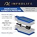 Inprolife LLC Wine Bottle Protector Travel Bag | 3-Pack of 100% Safe Reusable Bubble Bags to Wrap Glass Bottles | Ziplock Sleeve with Break & Leak-Proof Protection | Travel Wine bottle Protector