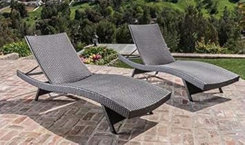 Amazon Com Sun Loungers Outdoor Lounge Chairs For Pool