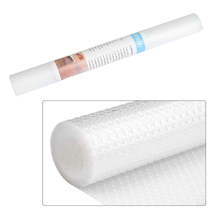 OFNMY Schubladenmatte Anti-Rutsch Matte Für Schubladen und Regale Wasserdicht Feuchtigkeitsabweisend (200 * 40cm, 1 Rolle)