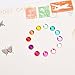 Outus Multicolor Self-Adhesive Rhinestone Sticker Sheet, 3 Size, 12 Sheets