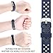 Maledan Replacement Bands Compatible for Fitbit Alta, Fitbit Alta HR and Fitbit Ace, Accessory Sport Bands Air-Holes Breathable Strap Wristbands with Stainless Steel Buckle, Blue/Gray, Small