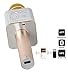 Karaoke Wireless bluetooth Microphone,riepor Bluetooth microphone for ipad iphone sansumg Speaker Stereo Player for Music Playing outdoor Home singing KTV Karaoke for Smartphone K9 GOLD