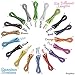 DailyShoes Round Waxed Shoelaces Oxford Flat Dress Canvas Sneaker Shoe Laces (27