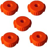 TUOREN 5 Packs Quick Release Clamp Cymbal Nuts 8mm for Cymbal Jazz Drum Parts Accessories (Red)
