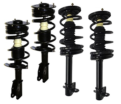 DTA 70030 Full Set 4 Complete Strut Assemblies With Springs and Mounts Ready to Install OE Replacement 4-pc Set