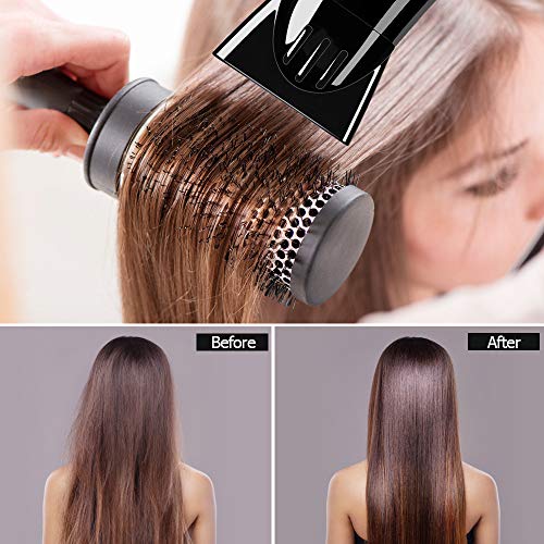 Professional Ionic Salon Hair Dryer, CONFU 1875 Watt Negative Ion Fast Drying Lightweight Quiet Blow Dryer, Low Noise Ceramic Tourmaline Hairdryer with Diffuser and Concentrator Nozzles - Thumbnail 4