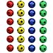 24 Counts Colorful Mini Soccer Football Stress Ball, Mixed Color Mini Foam Squeeze Sports Ball Toys for Kids Fun Party Favors Anxiety Relief by MOMOONNON