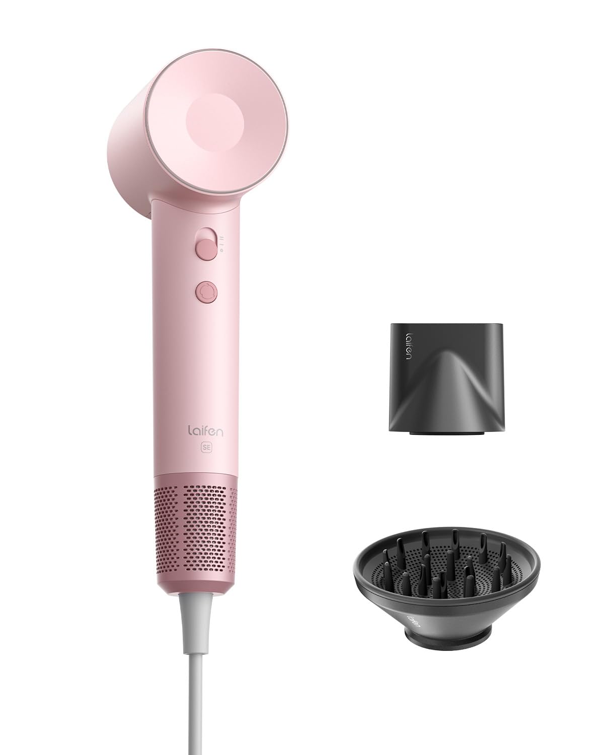 Photo 1 of Laifen Hair Dryer SE, 200 Million Negative Ionic Blow Dryer with 105,000 RPM Brushless Motor 1400W Powerful Fast Drying High-Speed Low Noise Hairdryer with Magnetic Attachments
