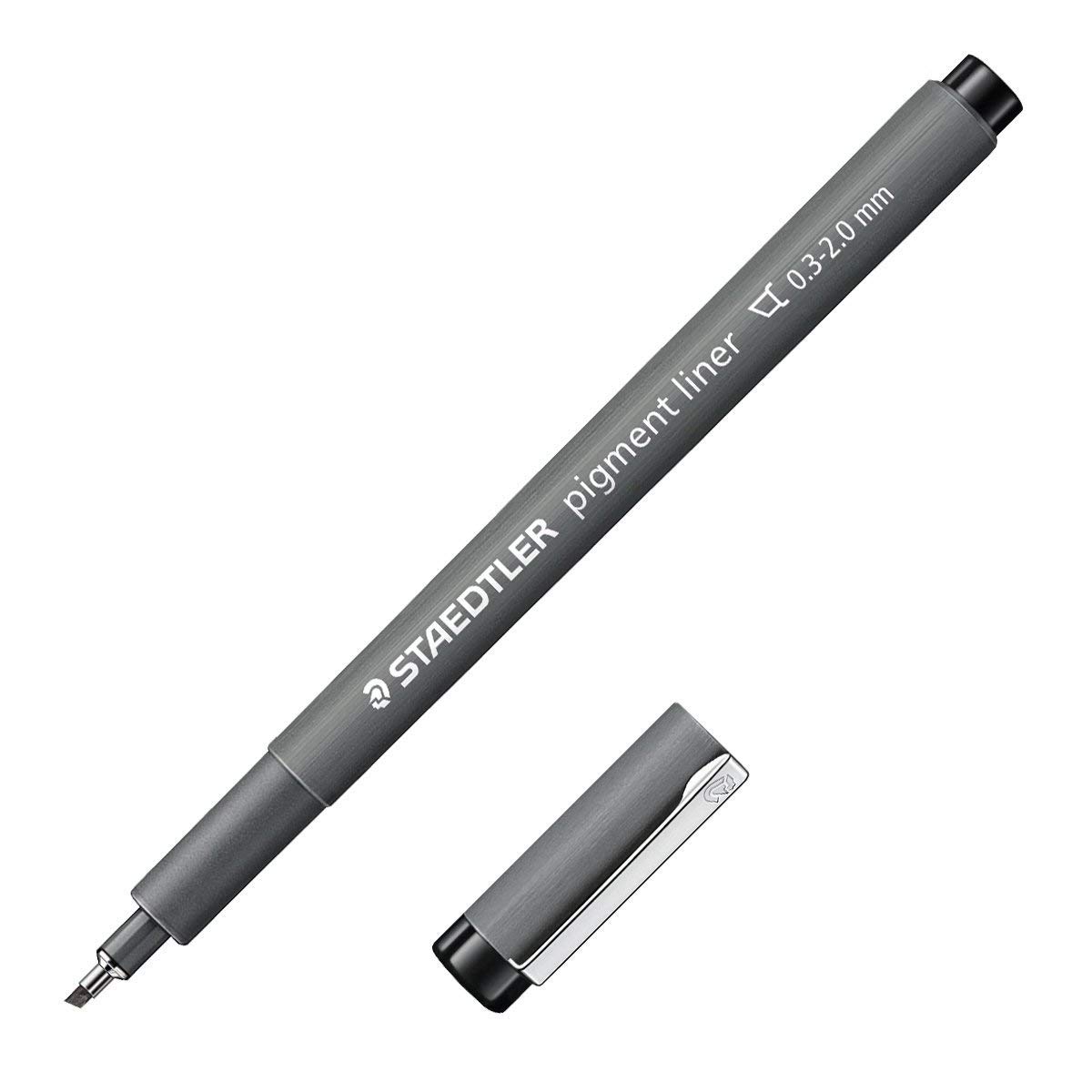 Staedtler 308 °C2/Pigment Liner Black Chisel Tip 0.3–2.00 mm