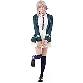 Ya-cos Women Anime Cosplay Outfit Uniform Dress Green
