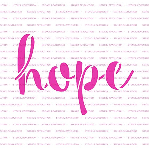Hope Stencil Template - Reusable Stencil with Multiple Sizes Available