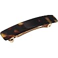 French Amie Small 2 1/4 inch Celluloid Handmade Hair Barrette No Slip Grip Durable Styling Women Hair Accessories Hair Clip for Girls, Made in France(Tokyo)