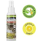 All Natural Bug Spray - Non-Toxic Mosquito & Insect Repellent - DEET Free, Lemongrass Essential Oils Formula - Great for Backyards, Adults, Kids, Babies and Safe for Pets - Eagle Watch (3.3oz)