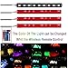 HENGJIA Car LED Strip Light, Auto Parts 4pcs 36 LED Multi-Color Car Interior Lights Under Dash Lighting,Waterproof Kit with Multi-Mode Change and Wireless Remote Control Car Charger Included,DC 12Vthumb 1