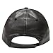 City Hunter Lc100 Plain Leather Cap (10 Colors) (Black)