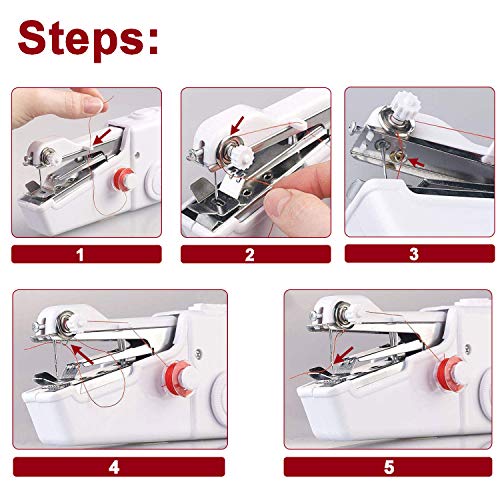 SLEPPGO Handheld Sewing Machine,Mini Handy Portable Cordless Sewing