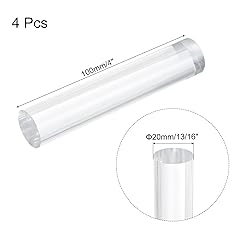 MECCANIXITY 4pcs Acrylic Round Rods 13/16" x