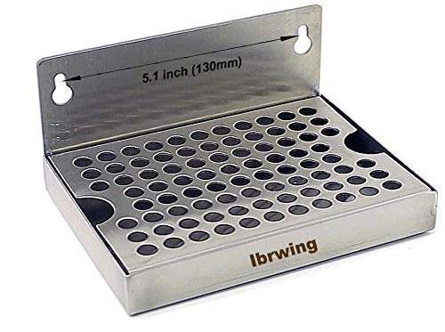 iBrewing Stainless steel Wall Mount drip tray kegerator home brew bar pub