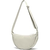 YIKOEE Crescent Bag for Women Men Small Sling Crossbody Bag with Half Moon Shape