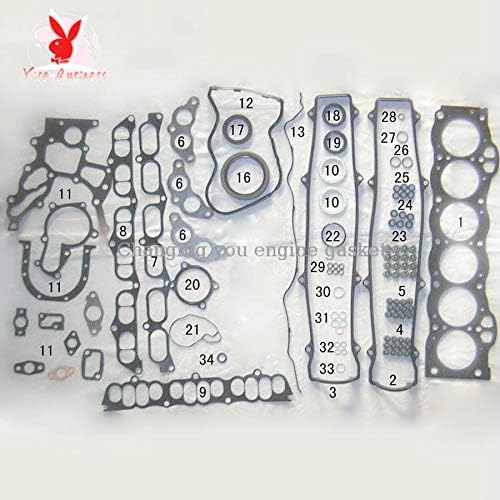 yise-P307 1GGE GX81 Engine Full complete gasket set kit Fits For TOYOTA CROWN CHASER CRESTA GX131 GX81 2.0L 04111-70071 04111-70070