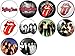The Rolling Stones Pinback Buttons Badges/Pin 1 Inch (25mm) Set of 10 New