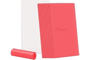 Helivivfy Dental Base Plate Wax 20PCS,Cannot be Used for dentures Molding Casting Wax Sheet Material Laboratory Red Utility Wax Sheet Dental Aids