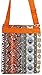 World Traveler Orange Boho Patchwork Small Hipster Cross-Body Bag