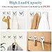 FOTYRIG Heavy Duty Adhesive Hooks Wall Hooks Stick on Wall Hooks for Hanging Bathroom Towel Hooks Hanger Bathroom Home Kitchen Office -4 Packs