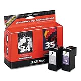 Genuine NEW Lexmark 18C0535 #34/#35 High Yield Ink Combo Pack