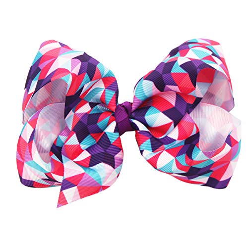 20PCS Baby Girls 6 Inch Big Hair Bows Alligator Hair Clips Grosgrain Ribbon Rianbow Bow Unicorn Hair Clips for Girls Toddlers Kids Children