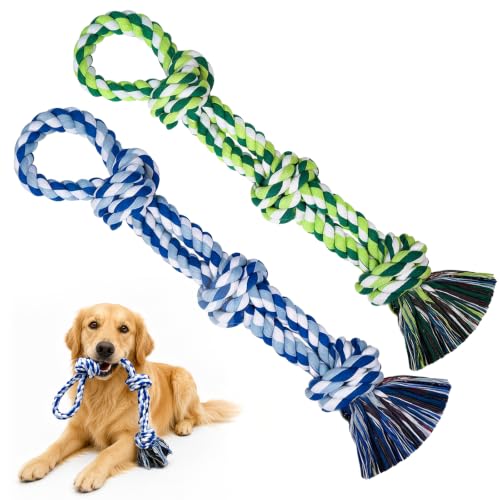 FoxKnow 2 Pack Dog Rope Toys