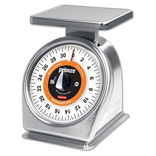 Rubbermaid Commercial Products FG632SRWQ Stainless Steel Food Service Mechanical Portion Control Scale with Quick-Stop, 2 lb. - Thumbnail 2