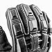 Valken Full Finger Plastic Back Gloves, Black, Medium
