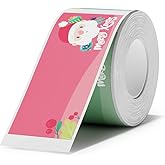 NIIMBOT Christmas Label Maker Tape D101 Label Paper Replacement 0.98''x2.36'' (25 X 60mm), 110 Labels/Roll