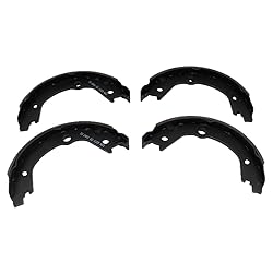 TRQ Rear Parking Brake Shoe Set Compatible with