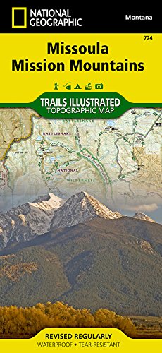 Missoula, Mission Mountains (National Geographic Trails Illustrated Map)